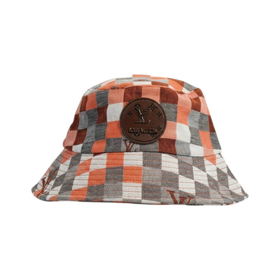 🧡 Louis Vuitton Checkered Bucket Hat | Adjustable Strap Outdoor Style 🎩 - MASTERPIECE