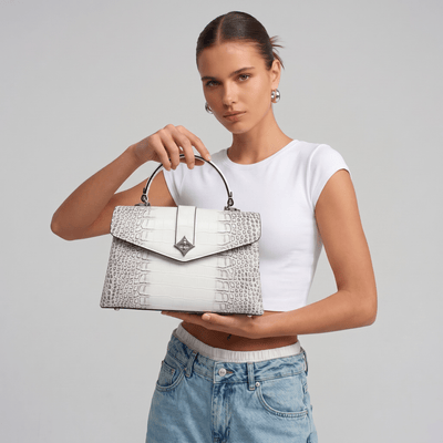 Louis Vuitton Croc-Embossed Top Handle Bag - MASTERPIECE