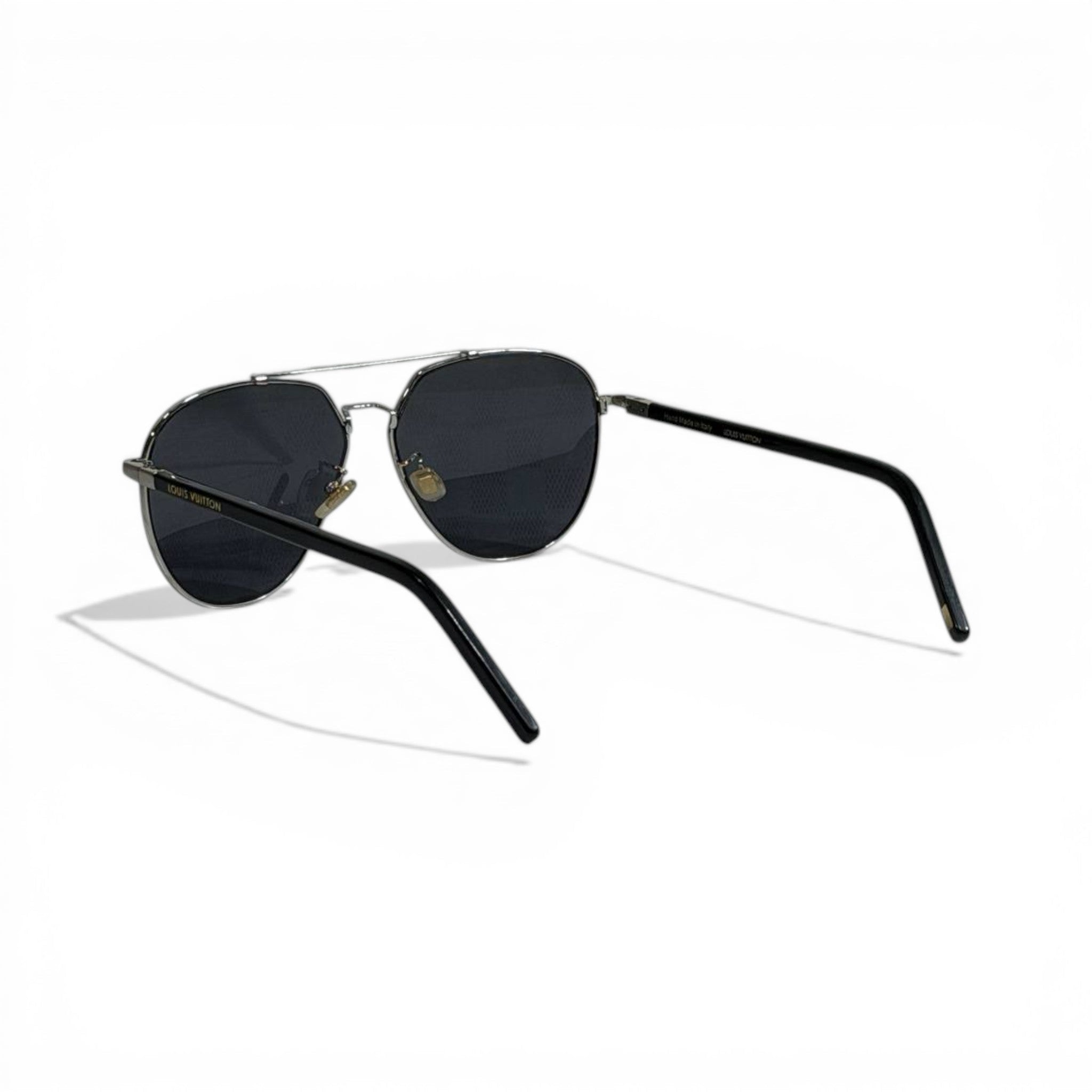 Louis Vuitton Damier Aviator Sunglasses ✨🕶️ Luxury Metal Frame UV Protection Shades - MASTERPIECE