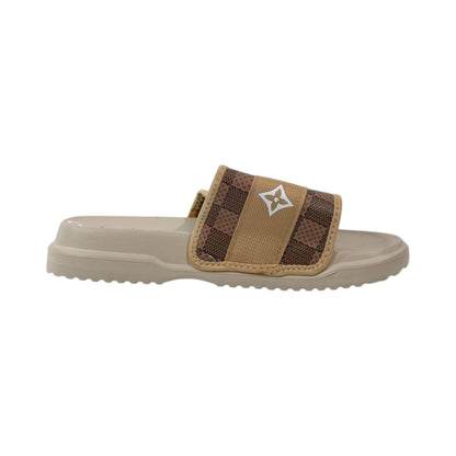 🤎 Louis Vuitton Damier Comfort Slides – Beige Luxury Edition - MASTERPIECE