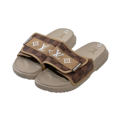 🤎 Louis Vuitton Damier Comfort Slides – Beige Luxury Edition - MASTERPIECE