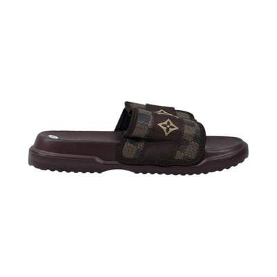 🟤 Louis Vuitton Damier Comfort Slides – Luxury Monogram Edition - MASTERPIECE