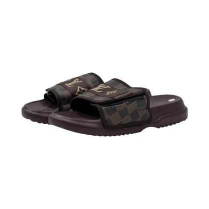 🟤 Louis Vuitton Damier Comfort Slides – Luxury Monogram Edition - MASTERPIECE