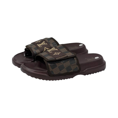 🟤 Louis Vuitton Damier Comfort Slides – Luxury Monogram Edition - MASTERPIECE