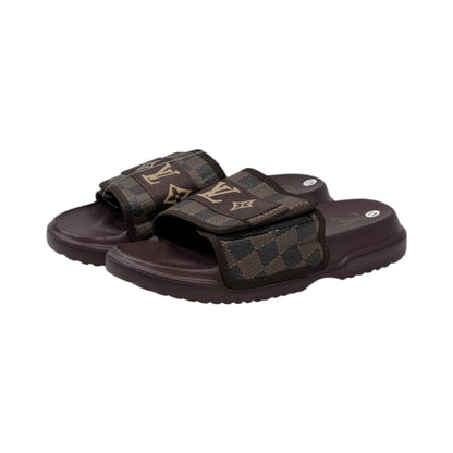 🟤 Louis Vuitton Damier Comfort Slides – Luxury Monogram Edition - MASTERPIECE