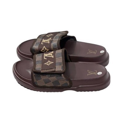 🟤 Louis Vuitton Damier Comfort Slides – Luxury Monogram Edition - MASTERPIECE