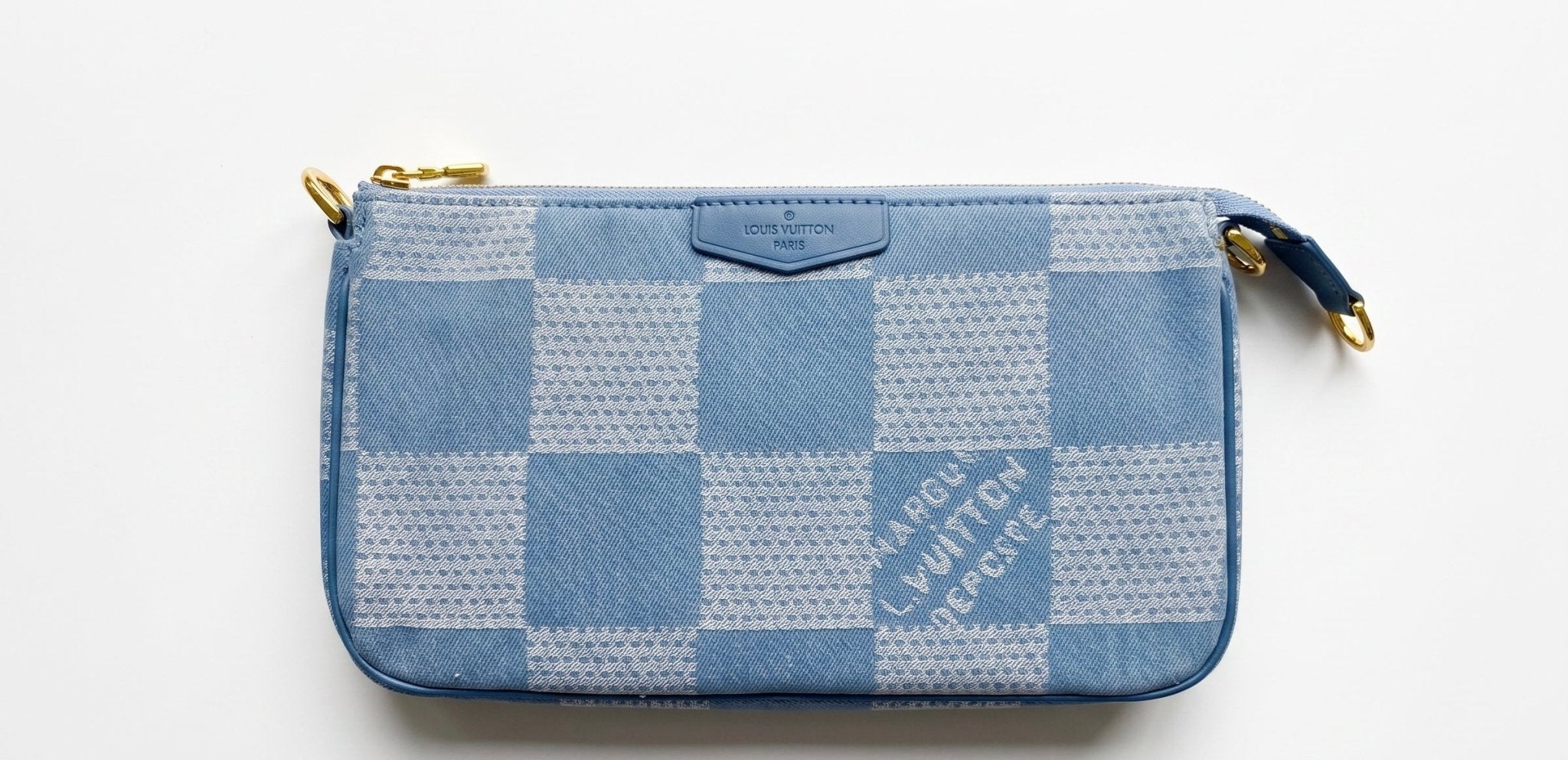 🩵✨ Louis Vuitton Damier Denim Crossbody Bag - MASTERPIECE