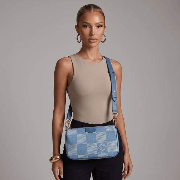 🩵✨ Louis Vuitton Damier Denim Crossbody Bag