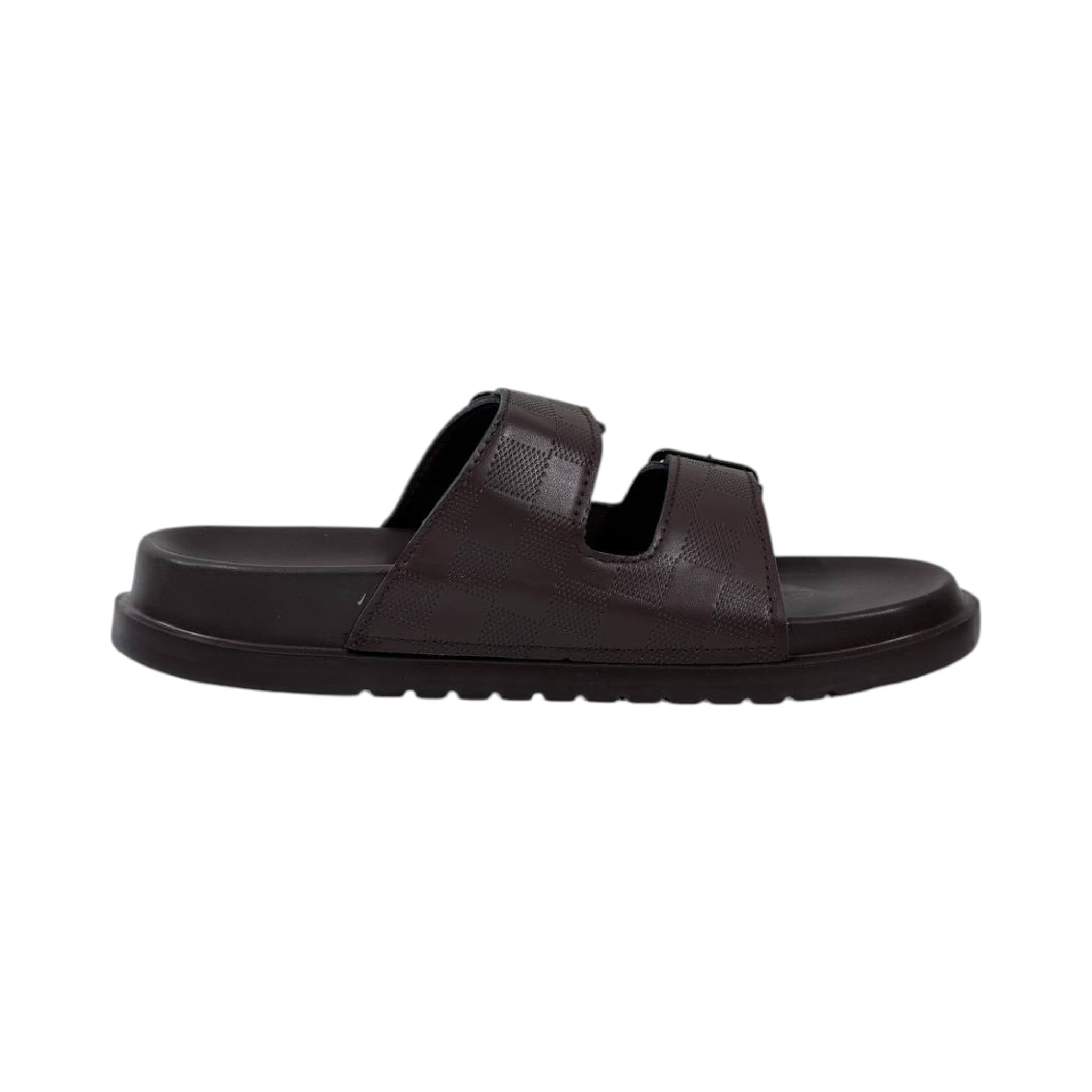 🤎 Louis Vuitton Damier Double-Buckle Slides – Luxury Comfort Redefined - MASTERPIECE