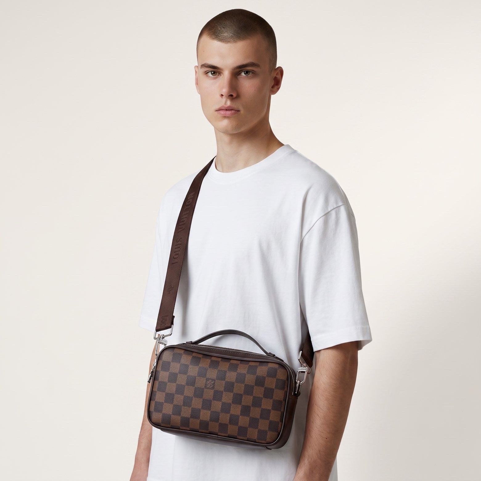 Louis Vuitton Damier Ebene Utility Crossbody Bag – Brown - MASTERPIECE