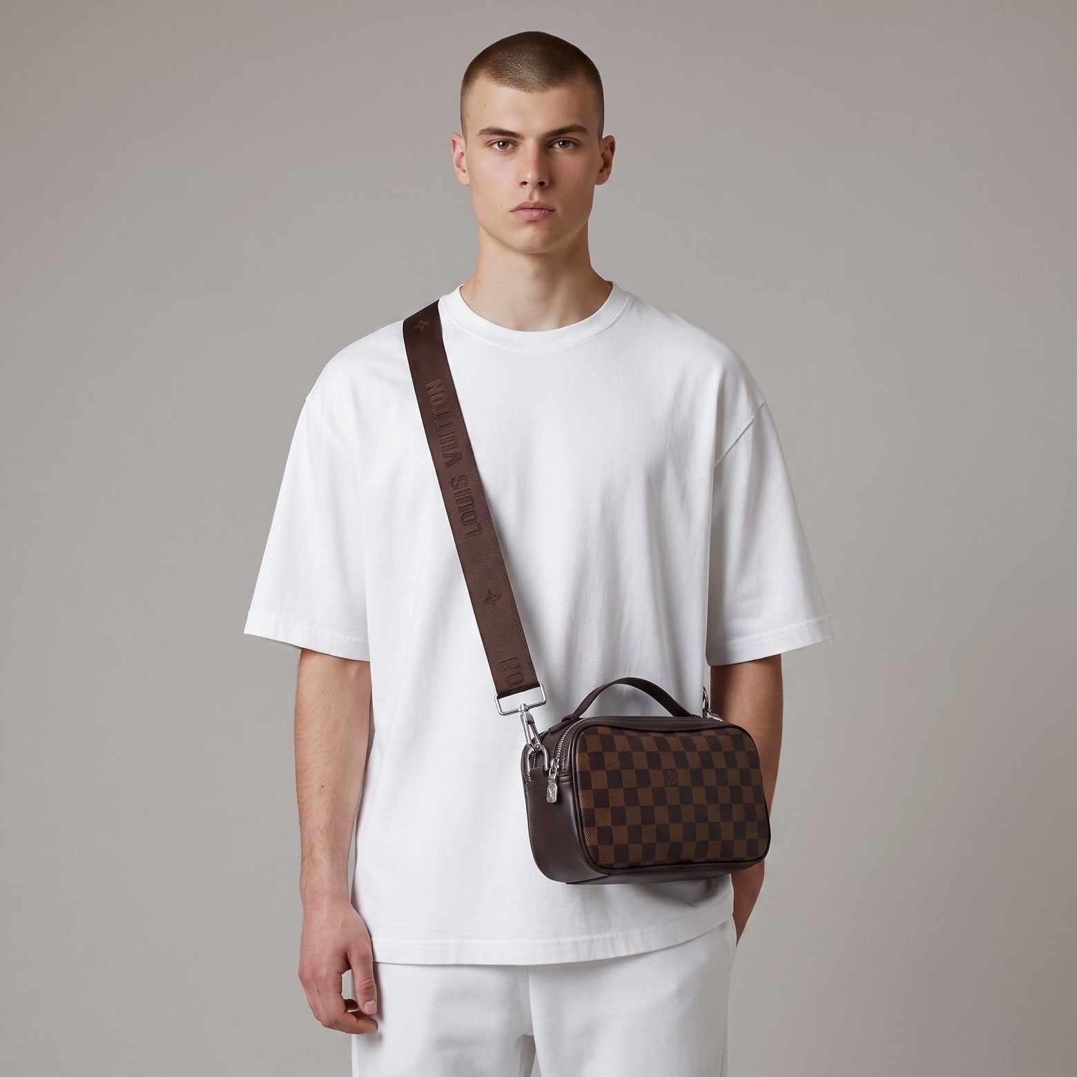 Louis Vuitton Damier Ebene Utility Crossbody Bag – Brown - MASTERPIECE