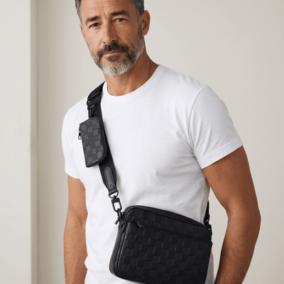 Louis Vuitton Damier Leather Crossbody Bag – Black - MASTERPIECE