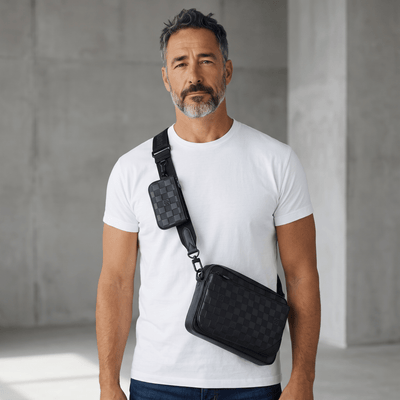 Louis Vuitton Damier Leather Crossbody Bag – Black - MASTERPIECE