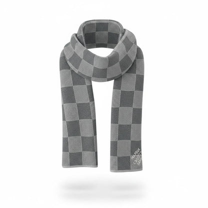 Louis Vuitton Damier Scarf – Grey Iconic Luxury 🩶🧣 - MASTERPIECE