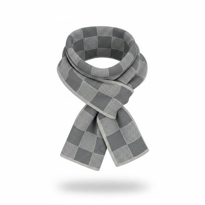 Louis Vuitton Damier Scarf – Grey Iconic Luxury 🩶🧣 - MASTERPIECE