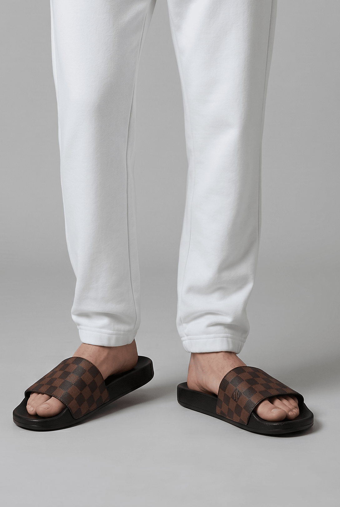 🤎🧩 Louis Vuitton Damier Slides – Brown Classic Edition - MASTERPIECE