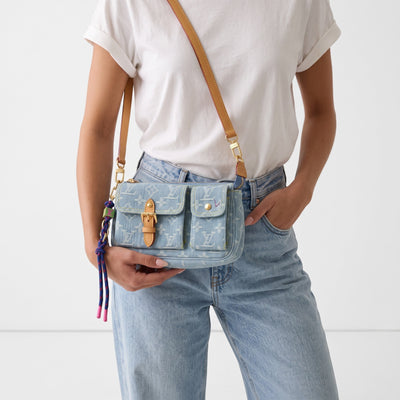 Louis Vuitton Denim Messenger – Light Blue 👜 - MASTERPIECE