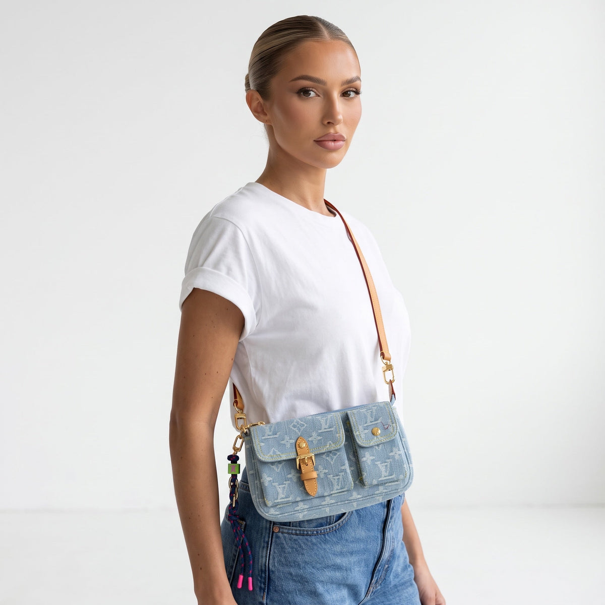 Louis Vuitton Denim Messenger – Light Blue 👜 - MASTERPIECE