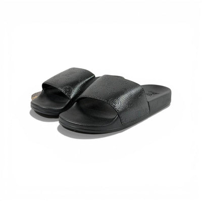 🖤 Louis Vuitton Embossed Slides – Black Luxe Edition ✨ - MASTERPIECE