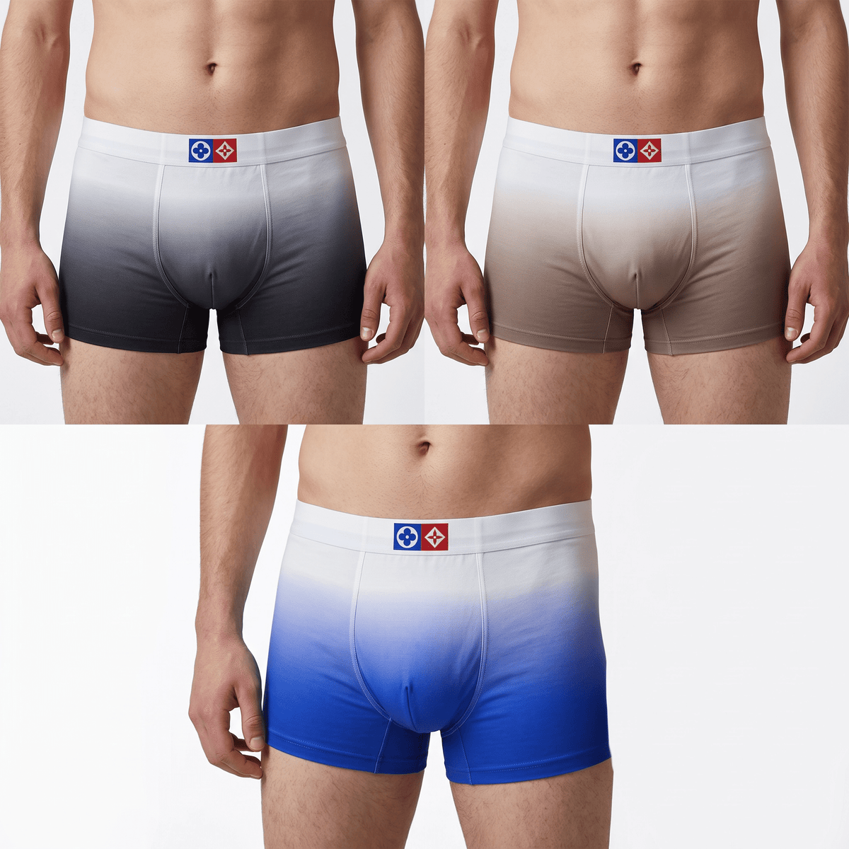 Louis Vuitton Gradient 3-Pack Boxer Briefs ✨ Premium Men’s Luxury Underwear Set - MASTERPIECE