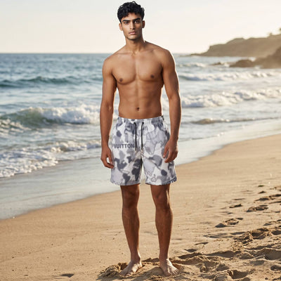 Louis Vuitton Grey Camo Swim Shorts 🩳 | LV Monogram Luxury Beachwear - MASTERPIECE