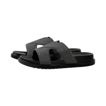 🤍 Louis Vuitton H Monogram Comfort Sandals – Black Luxury Edition - MASTERPIECE