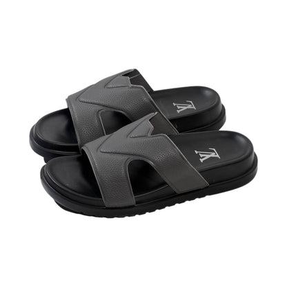 🤍 Louis Vuitton H Monogram Comfort Sandals – Black Luxury Edition - MASTERPIECE