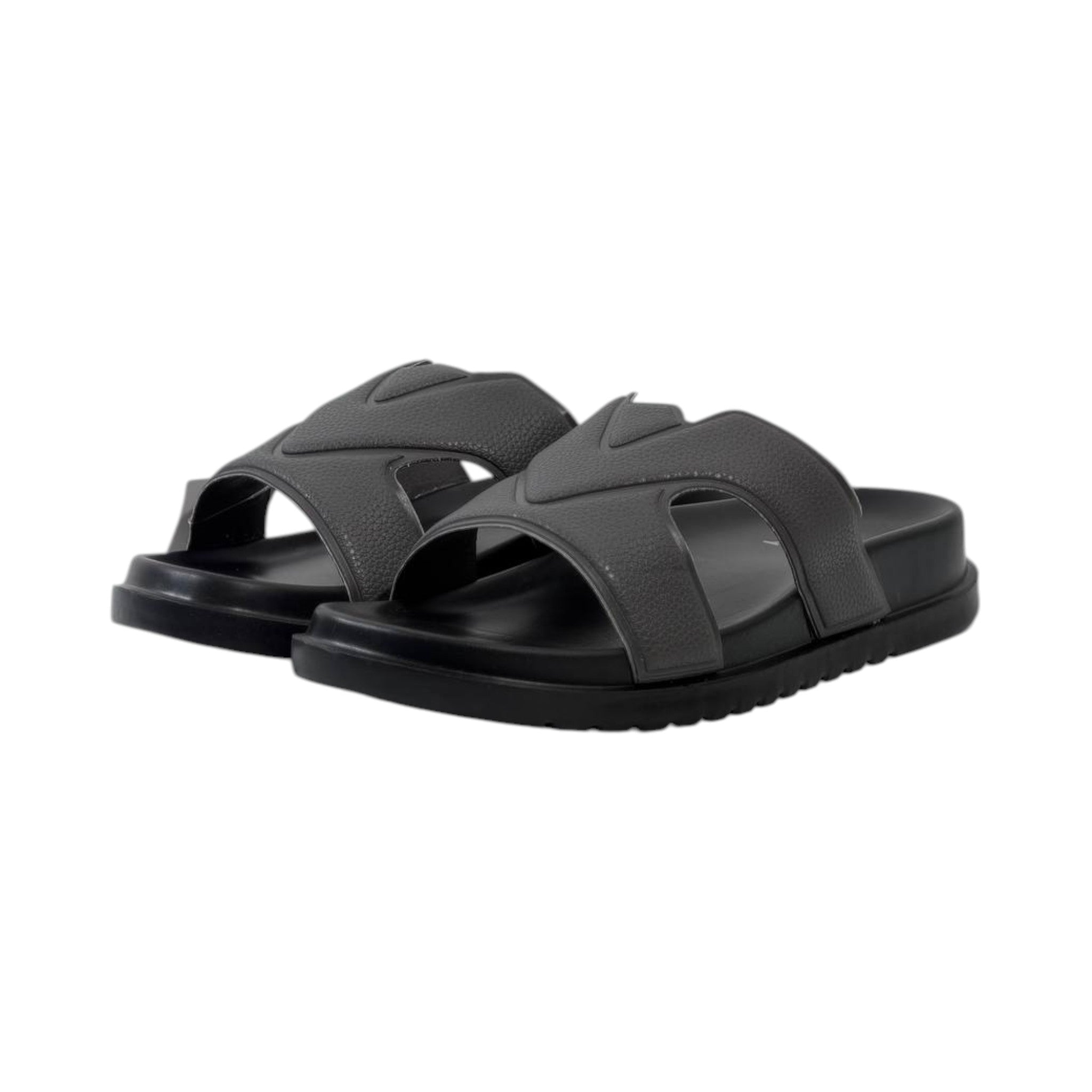 🤍 Louis Vuitton H Monogram Comfort Sandals – Black Luxury Edition - MASTERPIECE
