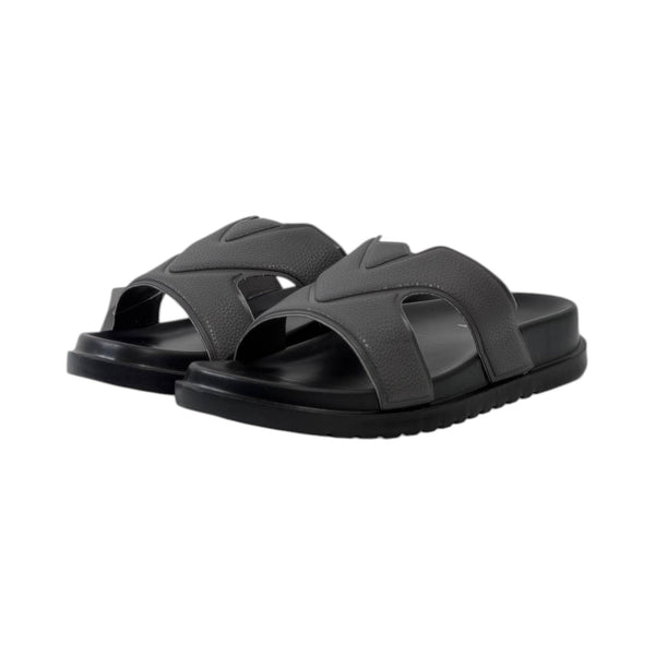🤍 Louis Vuitton H Monogram Comfort Sandals – Black Luxury Edition
