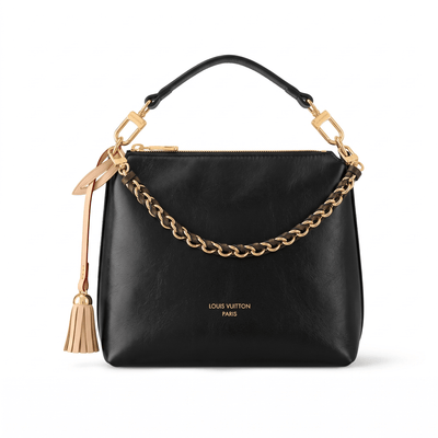 Louis Vuitton Hobo Bag – Black Gold Chain 👜✨ - MASTERPIECE
