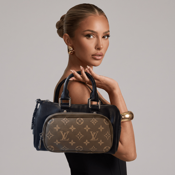 👜✨ Louis Vuitton Keepall Bandoulière 25 – Black Monogram 🤎🖤