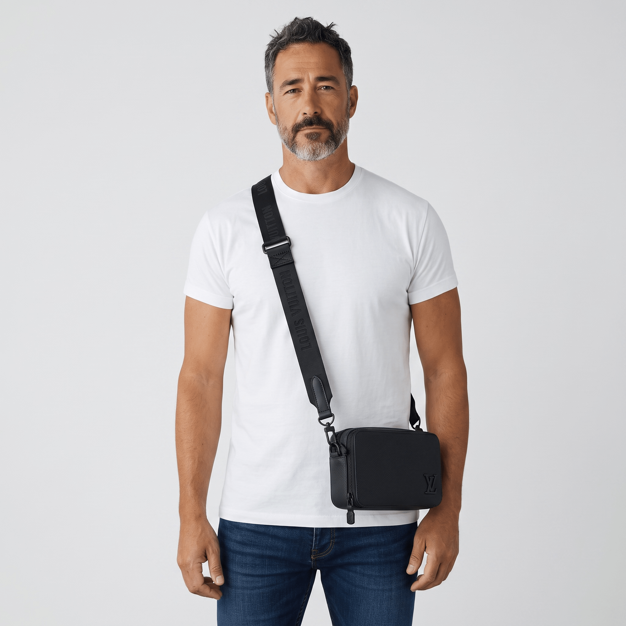 Louis Vuitton Leather Crossbody Bag – Black - MASTERPIECE