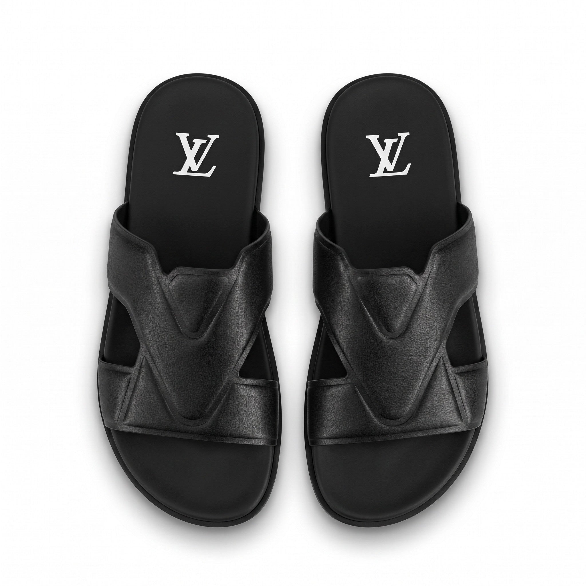 Louis Vuitton LV Horizon Comfort Slides – Matte Black - MASTERPIECE