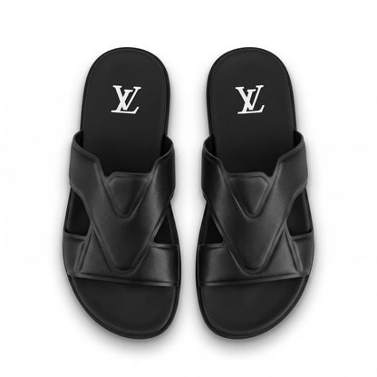 Louis Vuitton LV Horizon Comfort Slides – Matte Black - MASTERPIECE