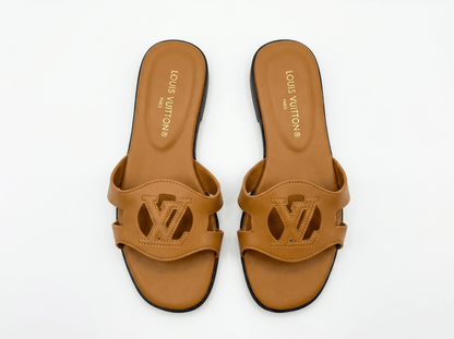 Louis Vuitton LV Oran Inspired Flat Sandals 🤎✨ - MASTERPIECE