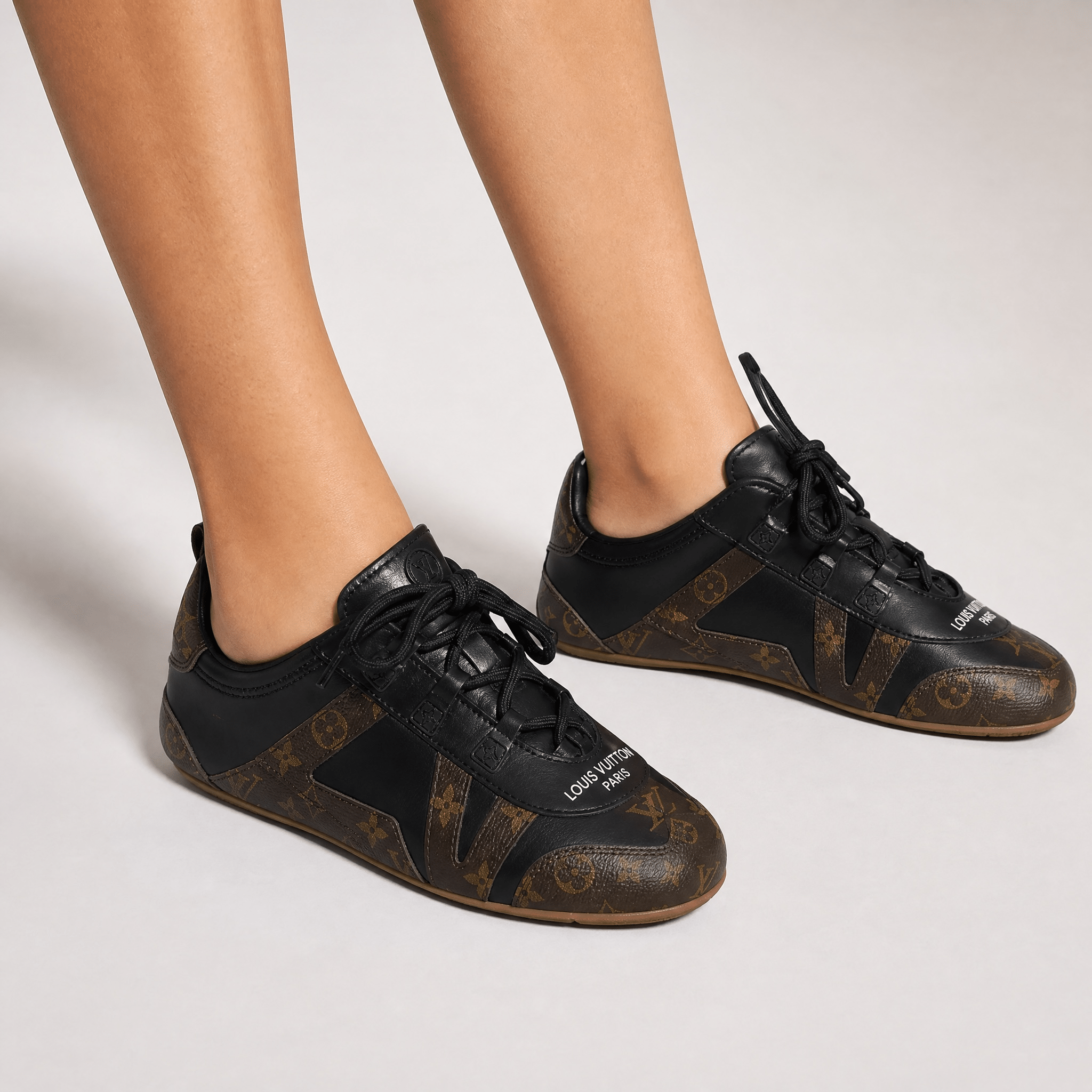 Louis Vuitton Monogram Black Retro Sneakers 🖤✨ - MASTERPIECE
