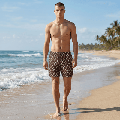 Louis Vuitton Monogram Brown Swim Shorts 🤎✨ - MASTERPIECE