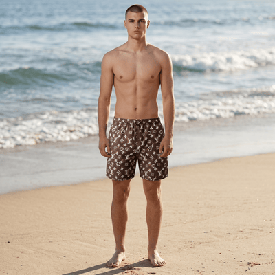 Louis Vuitton Monogram Brown Swim Shorts 🤎✨ - MASTERPIECE