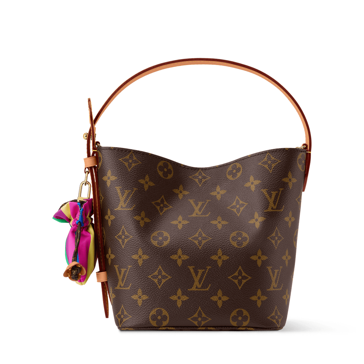 👜 Louis Vuitton Monogram Bucket Bag with Silk Bow Charm - MASTERPIECE