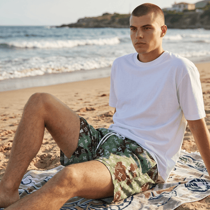🌴 Louis Vuitton Monogram Camo Swim Shorts ✨ - MASTERPIECE