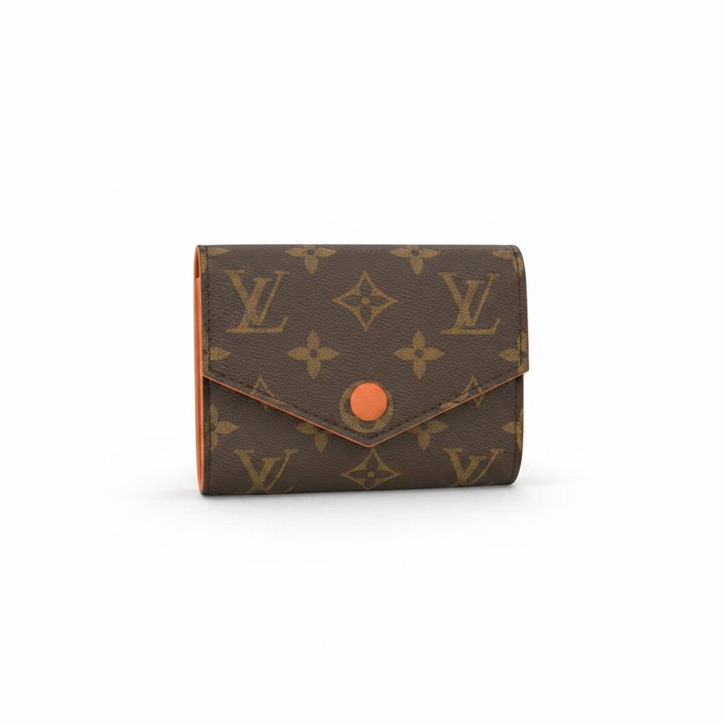 Louis Vuitton Monogram Chain Wallet – Luxury Mini Crossbody Bag Brown & Orange ✨👜 - MASTERPIECE