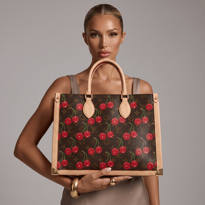 Louis Vuitton Monogram Cherry Tote Bag – Brown🍒 - MASTERPIECE