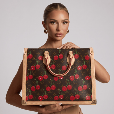 Louis Vuitton Monogram Cherry Tote Bag – Brown🍒 - MASTERPIECE