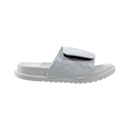 Louis Vuitton Monogram Comfort Slides – All White Edition 🤍✨ - MASTERPIECE