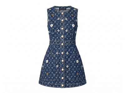 Louis Vuitton Monogram Denim Sleeveless Mini Dress 💙✨ - MASTERPIECE
