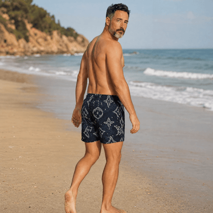 🩳 Louis Vuitton Monogram Denim Swim Shorts – Navy Edition ✨ - MASTERPIECE