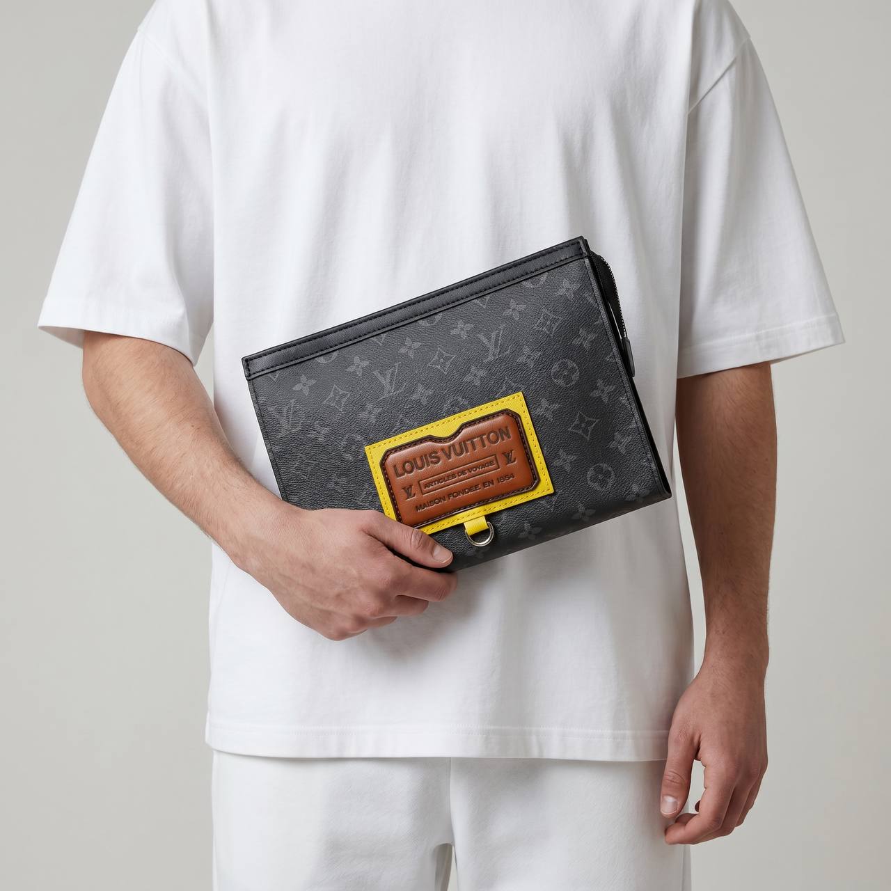 Louis Vuitton Monogram Eclipse Voyage Pouch 🖤✨ - MASTERPIECE