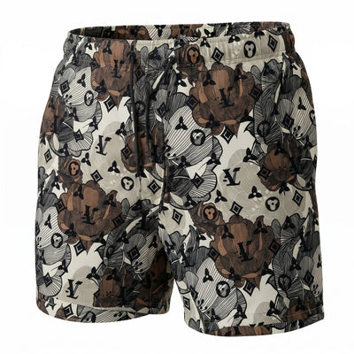 Louis Vuitton Monogram Floral Swim Shorts 🌊🌺🖤 - MASTERPIECE