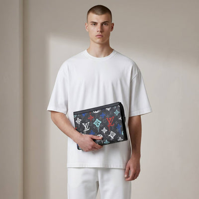 Louis Vuitton Monogram Graffiti Pochette – Black Multicolor 🎨🖤✨ - MASTERPIECE