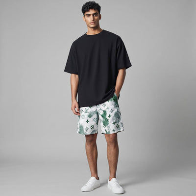 Louis Vuitton Monogram Green Tie - Dye Swim Shorts 🩳 | LV Luxury Beachwear - MASTERPIECE